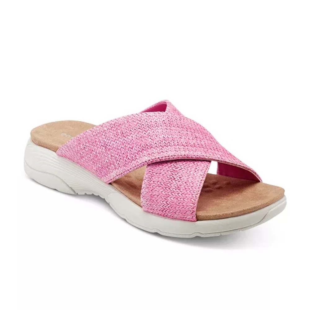 Easy Spirit Pink Cross-Band Sandals